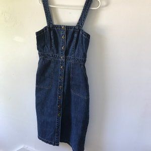 Denim Dress - Rachel Antonoff Barbie Apron Dress